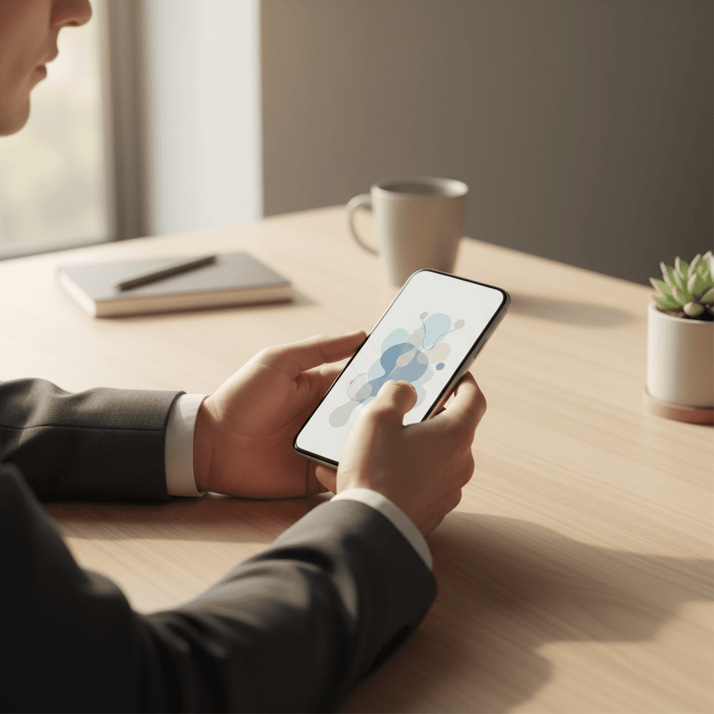 Business phone ringing on a desk